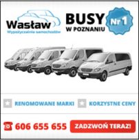 Wypożyczalnia busów osobowych i dostawczych Poznań od 150zł doba netto