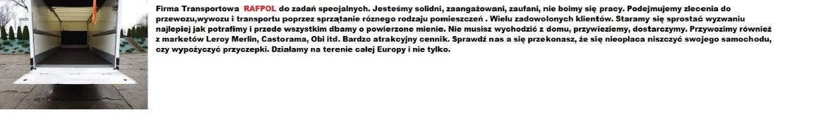 RAFPOL TRANSPORT-PRZEPROWADZKI