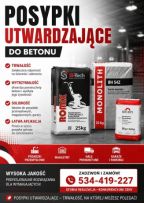 MATERIAŁY BUDOWLANE POSYPKA IMPREGNAT WŁÓKNO MASZYNY ZACIERACZKI