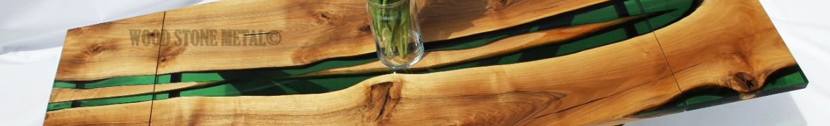 Stół z żywicy epoksydowej orzech włoski pod wymiar stelaż spider