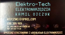 Elektro-Tech Kamil Ojczyk sprzedaż detaliczna elektronarzędzi