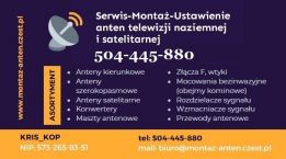 Montaż, Naprawa, Serwis, Ustawienie Anten TV Naziemnej i Satelitarnej