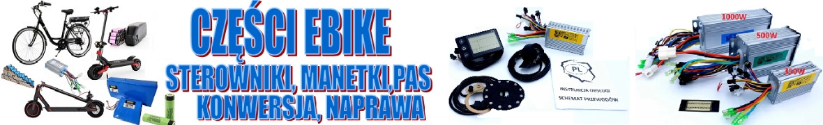 Rower Elektryczny Zestaw 36/48V Ebike Sterownik+S866+Manet+Pas WysW24h