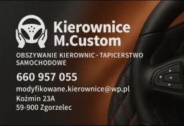 OBSZYWANIE KIEROWNIC MORMO CUSTOM