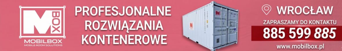 Mobilbox Polska, o. Wrocław - sprzedaż kontenerów morskich i biurowych
