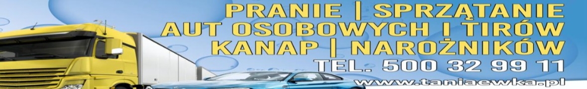 Tania Ewka. Pranie, dywanów, tapicerki meblowej i samochodowej.