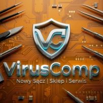 Virus Comp - sklep i serwis informatyczny PC GSM Nowy Sącz logo