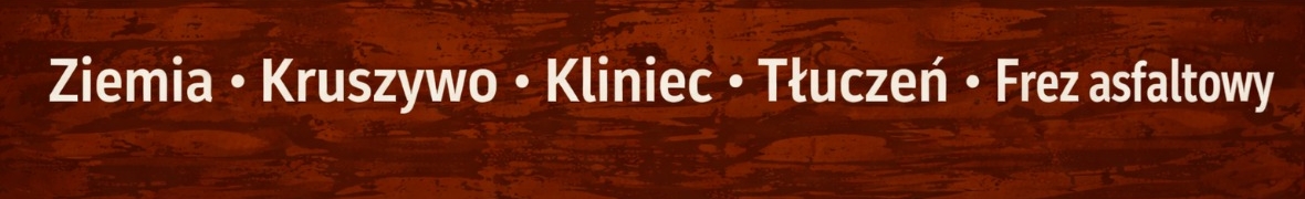 TLP - kruszywa · piaski · ziemia · frez asfaltowy