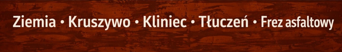 TLP - kruszywa · piaski · ziemia · frez asfaltowy