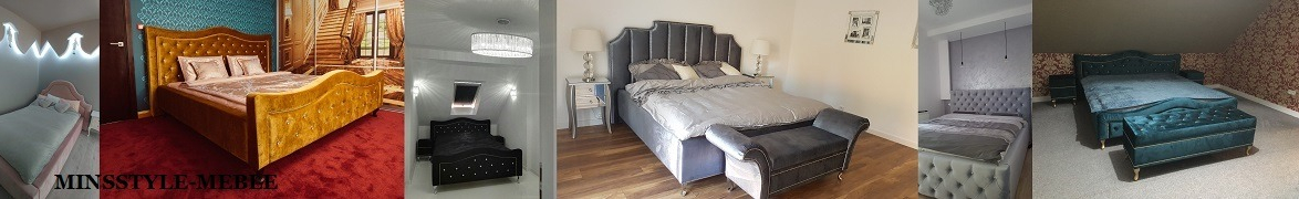Łóżko sypialniane, tapicerowane GRELLA - wyjątkowy design,pikowane