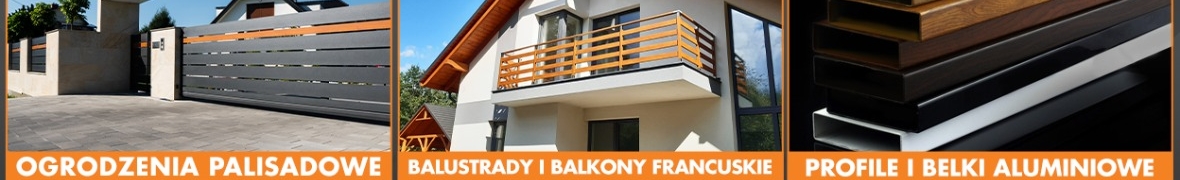 Balkon francuski balustrada portfenetr Solid montaż aluminiowa wysył