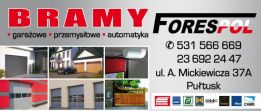 ForesPol - Bramy Garażowe, Przemysłowe, Drzwi, Automatyka