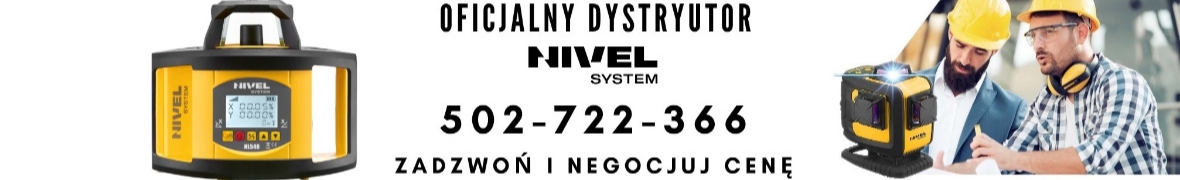 Niwelator laserowy Nivel System NL400 Poziom, Pion, Spadki osie X,Y