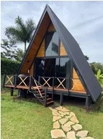 CABANE LEMN SI CASE PE STRUCTURA METALICA