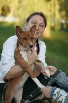 LUCKY ALIEN basenji logo