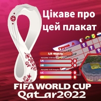 Плакат Чемпіонат світу з футболу. Катар 2022