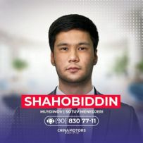 CHINA Motors Shahobiddin Muydinov